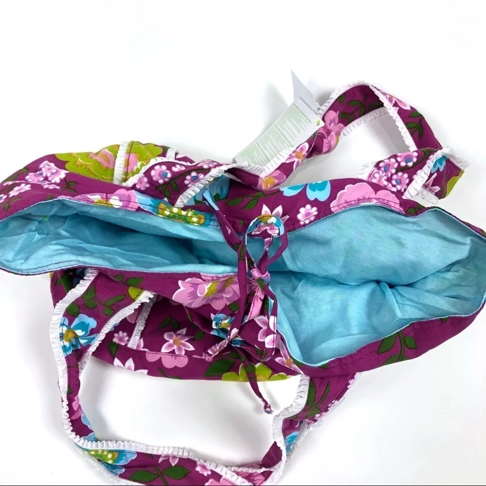 Agua Doce Floral Beach Bag Tote small